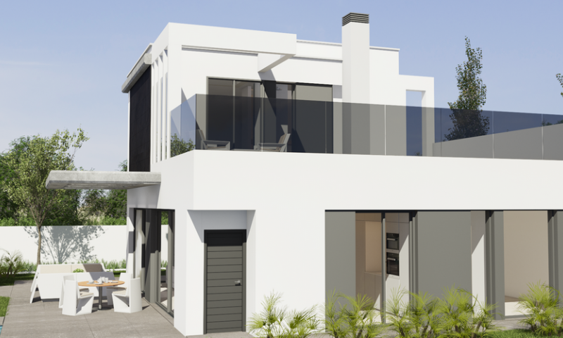 Casa moderna con diseño minimalista