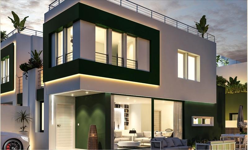 Casa moderna con diseño contemporáneo