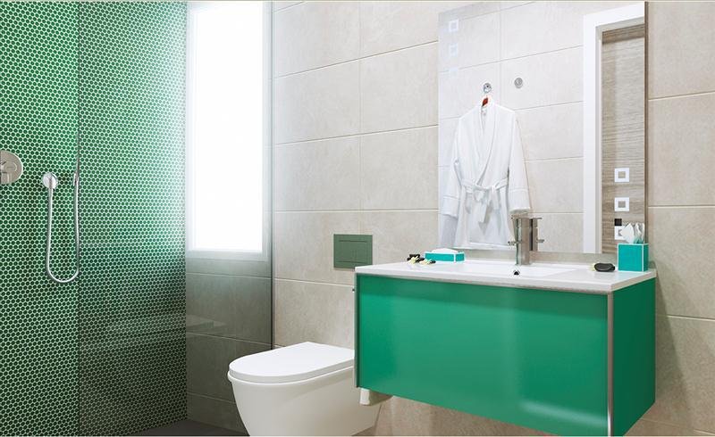 Baño moderno con diseño minimalista