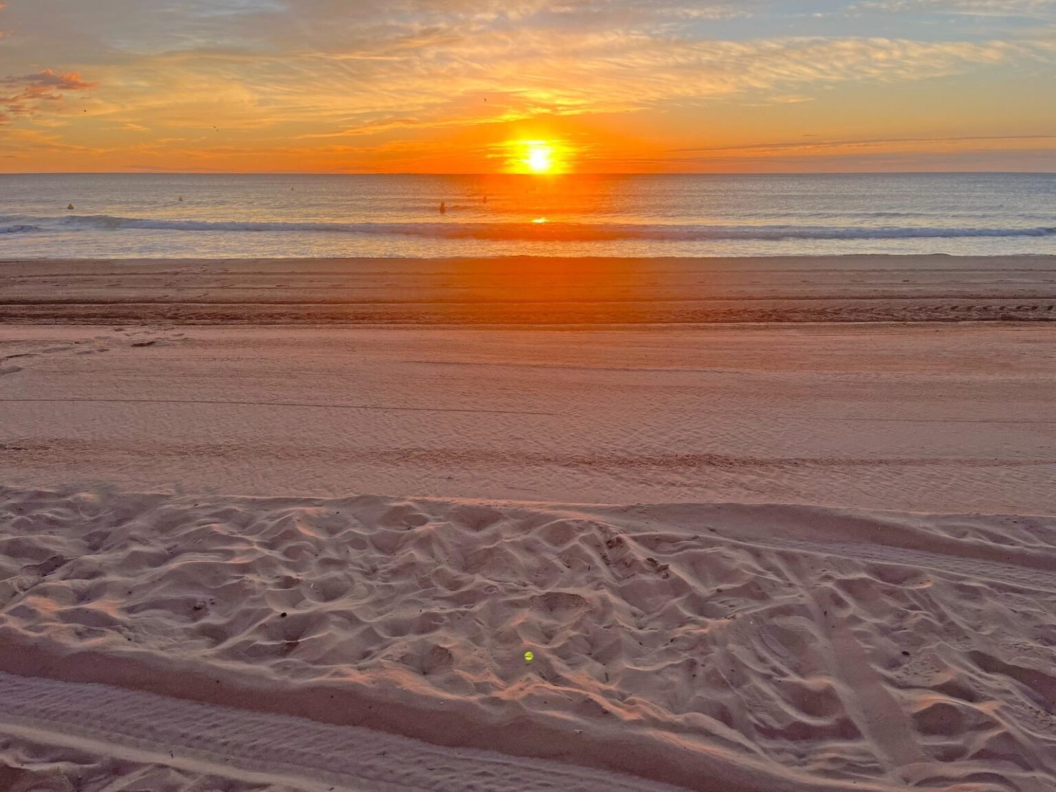 Atardecer en la playa