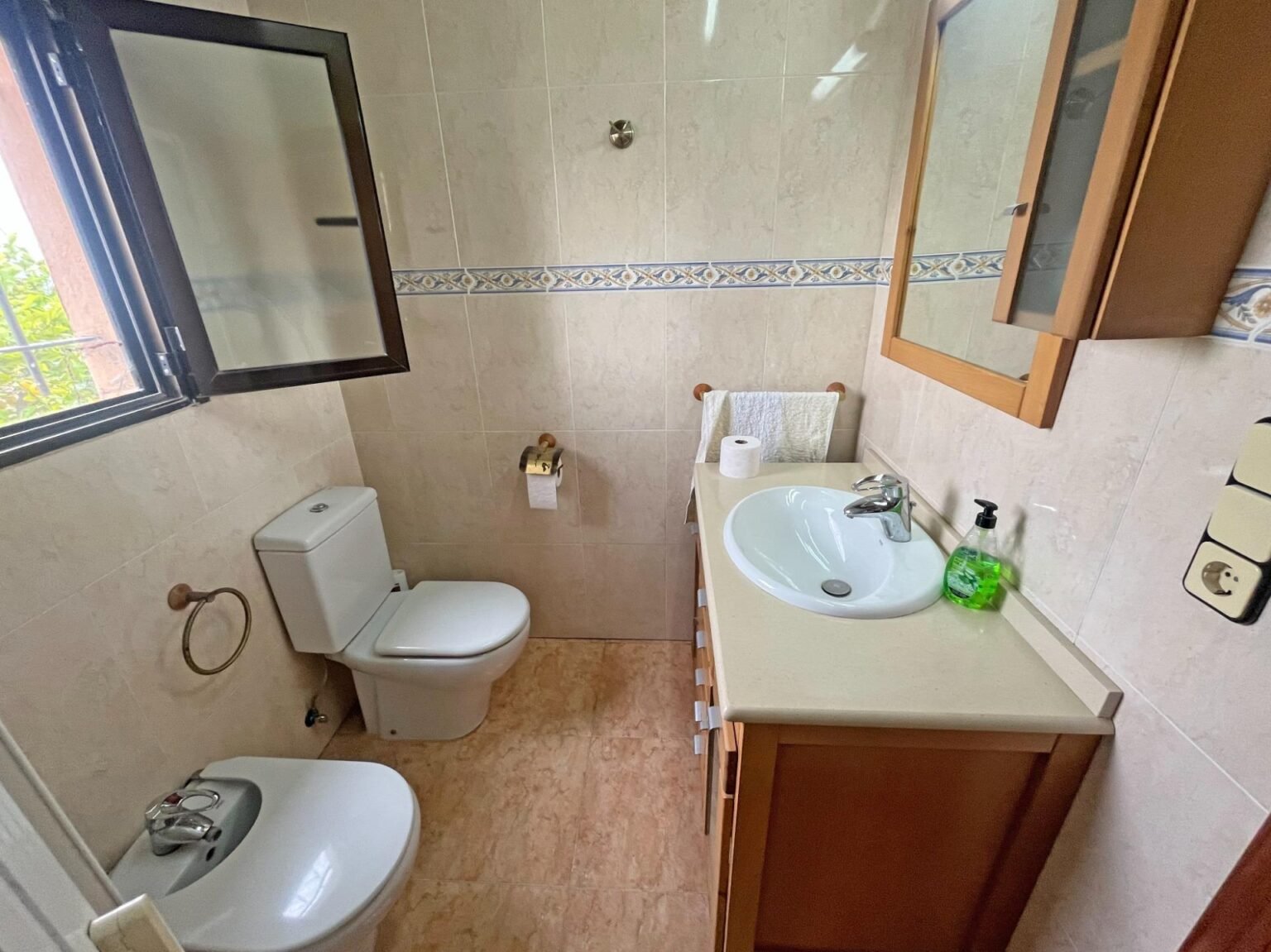 Baño pequeño y funcional