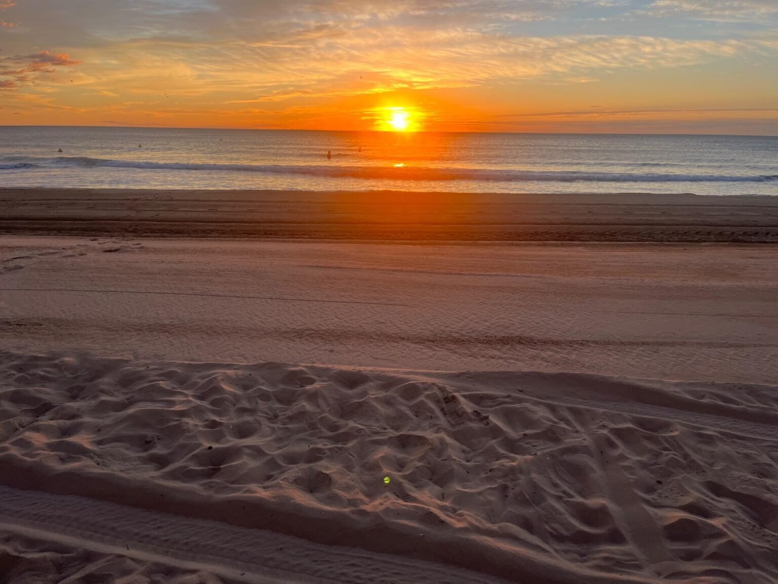 Atardecer en la playa