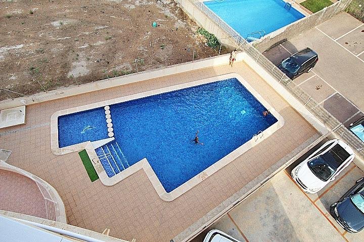 Piscina con forma singular