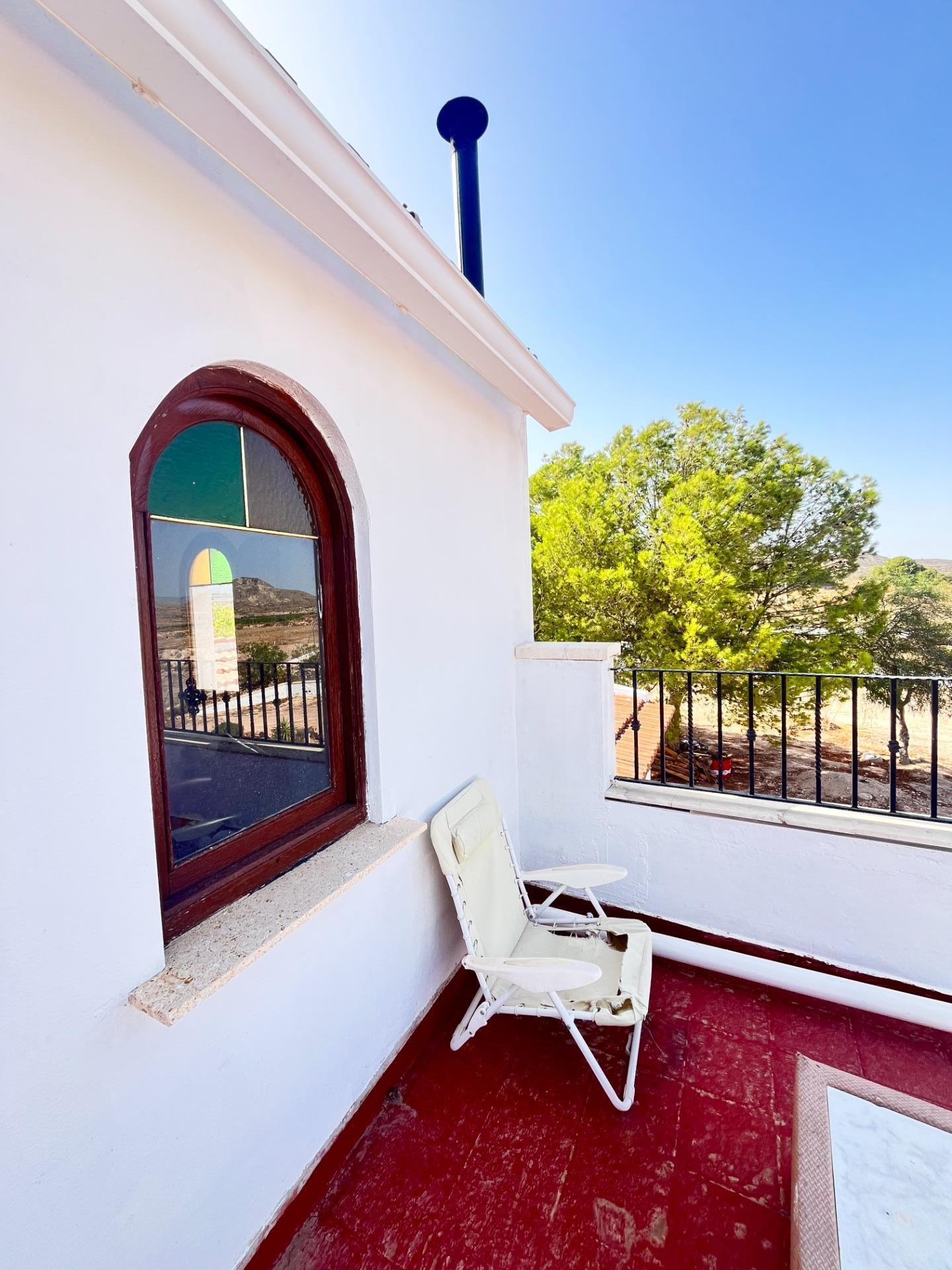 Terraza con vista al exterior