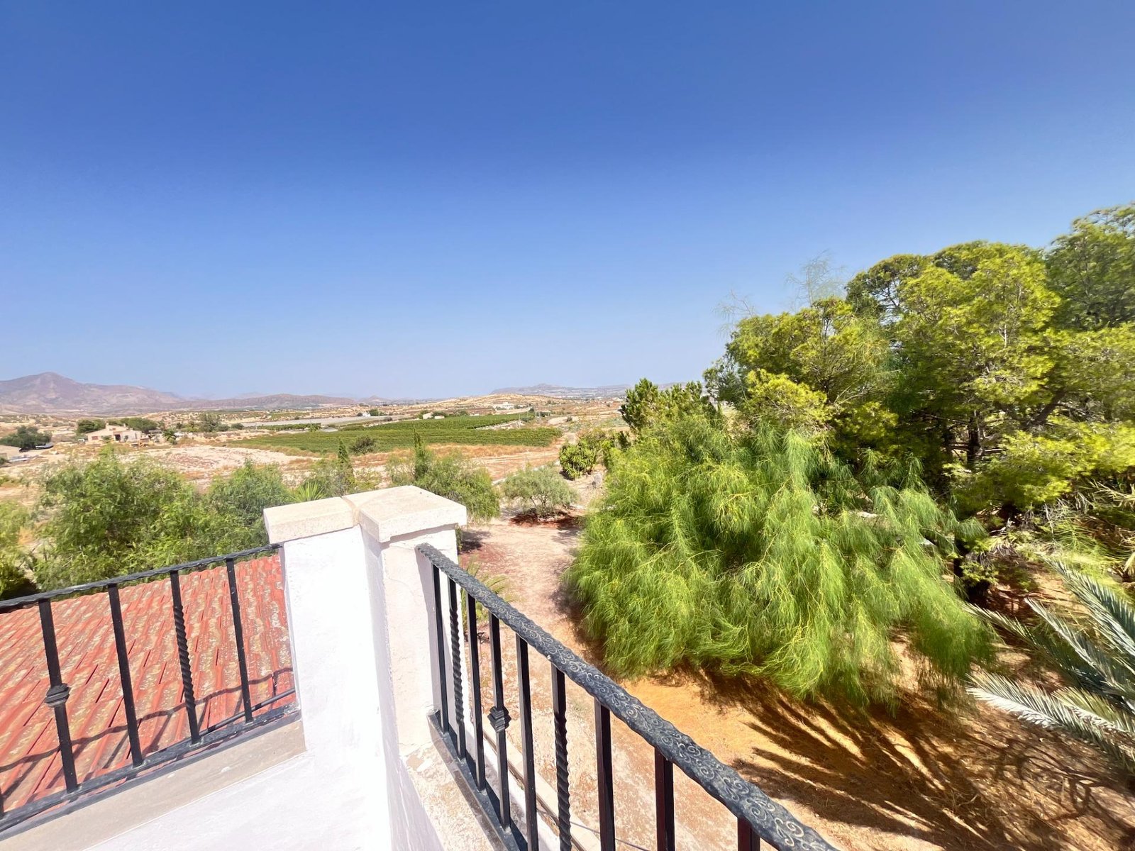 Vistas panorámicas desde una terraza