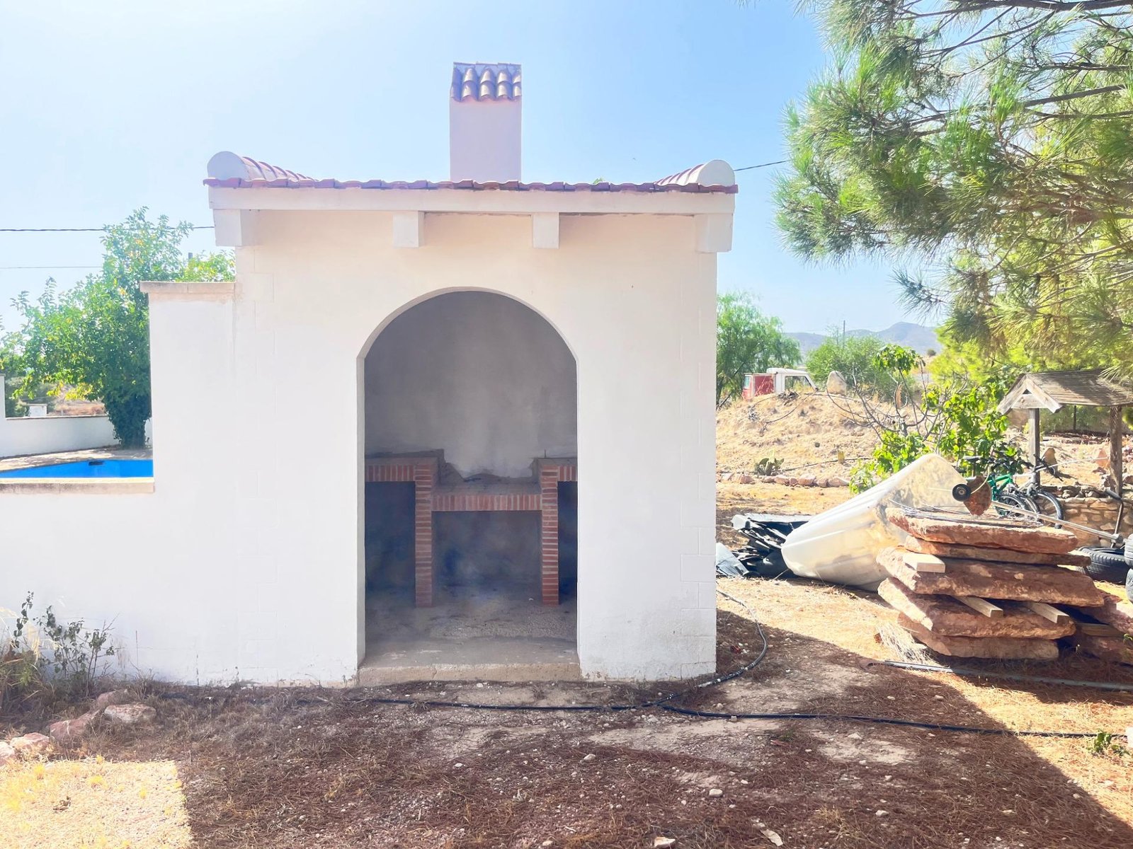Chalet con área de barbacoa