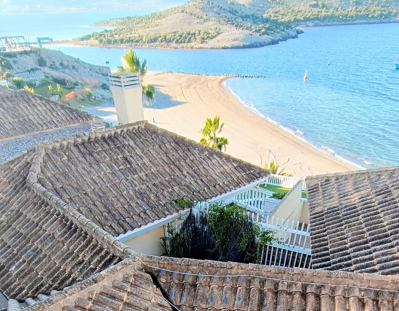 Vista panorámica de la playa